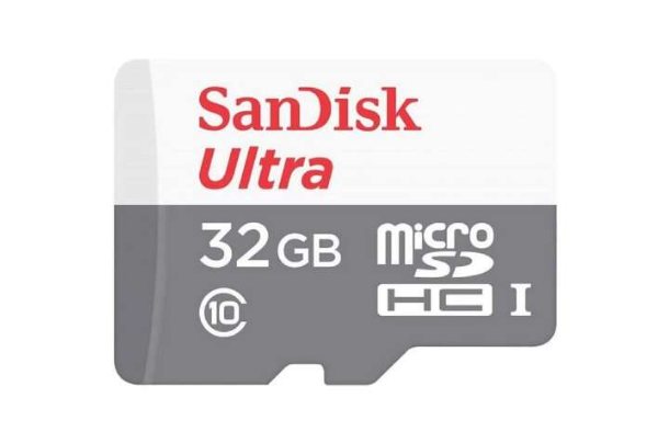 Carte SanDisk Ultra microSDHC 32 Go UHS-I U1 classe 10 100 Mo/s + adaptateur SD
