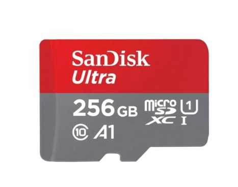 Carte SanDisk Ultra microSDXC 256 Go UHS-I A1 classe 10 avec adaptateur