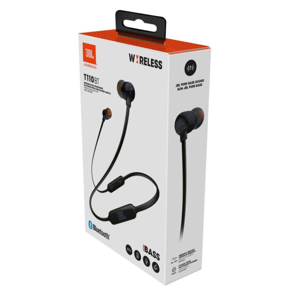 JBL Bluetooth Headphones JBLT110BT, Black